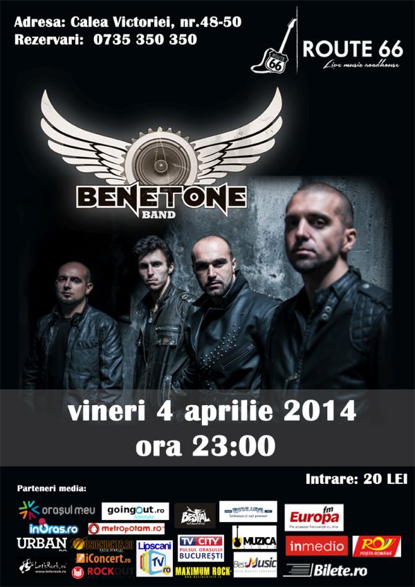 Benetone Band canta in Bucuresti